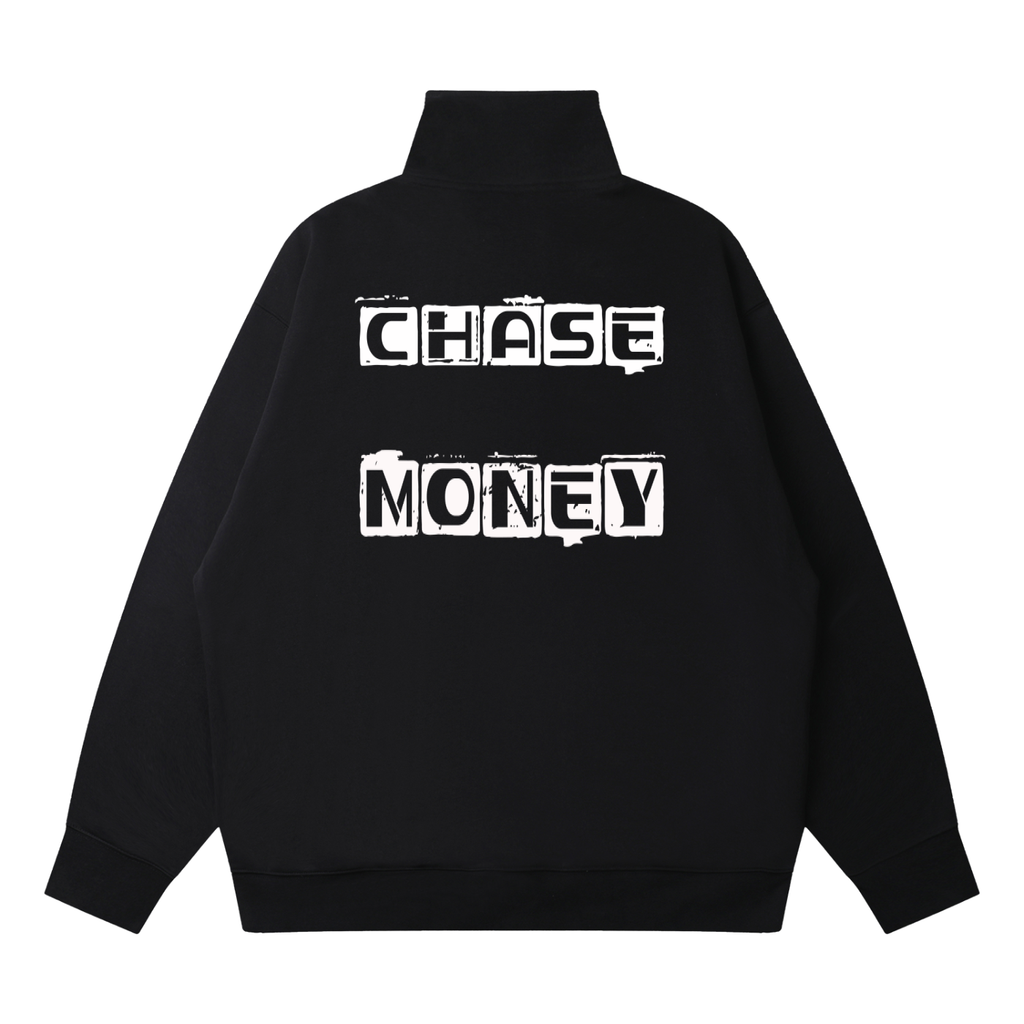 Quarter-Zip Drop Shoulder Sweatshirt