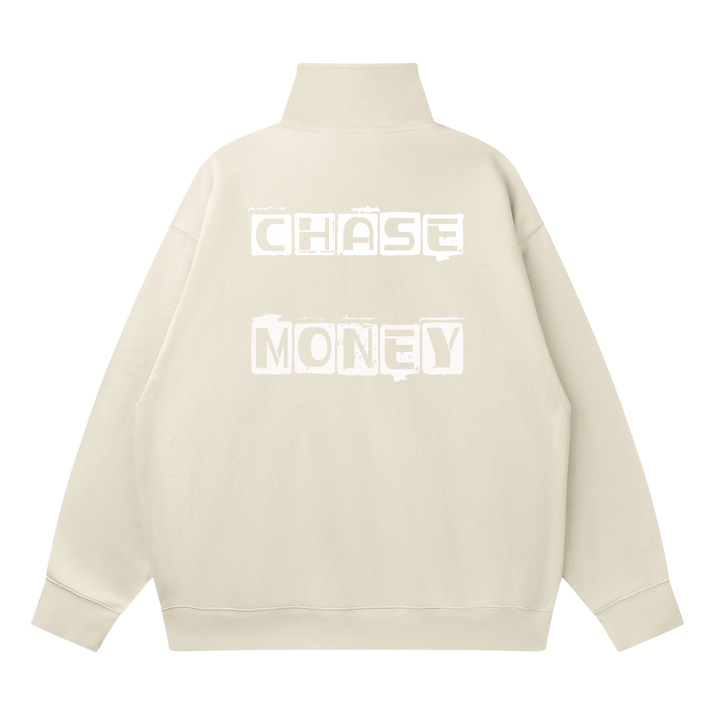 Quarter-Zip Drop Shoulder Sweatshirt