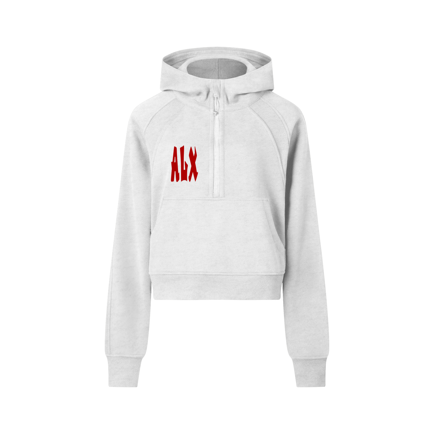 Cropped Half-Zip Hoodie