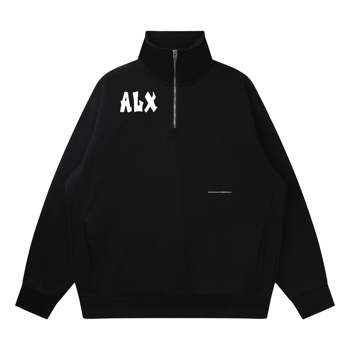 Quarter-Zip Drop Shoulder Sweatshirt